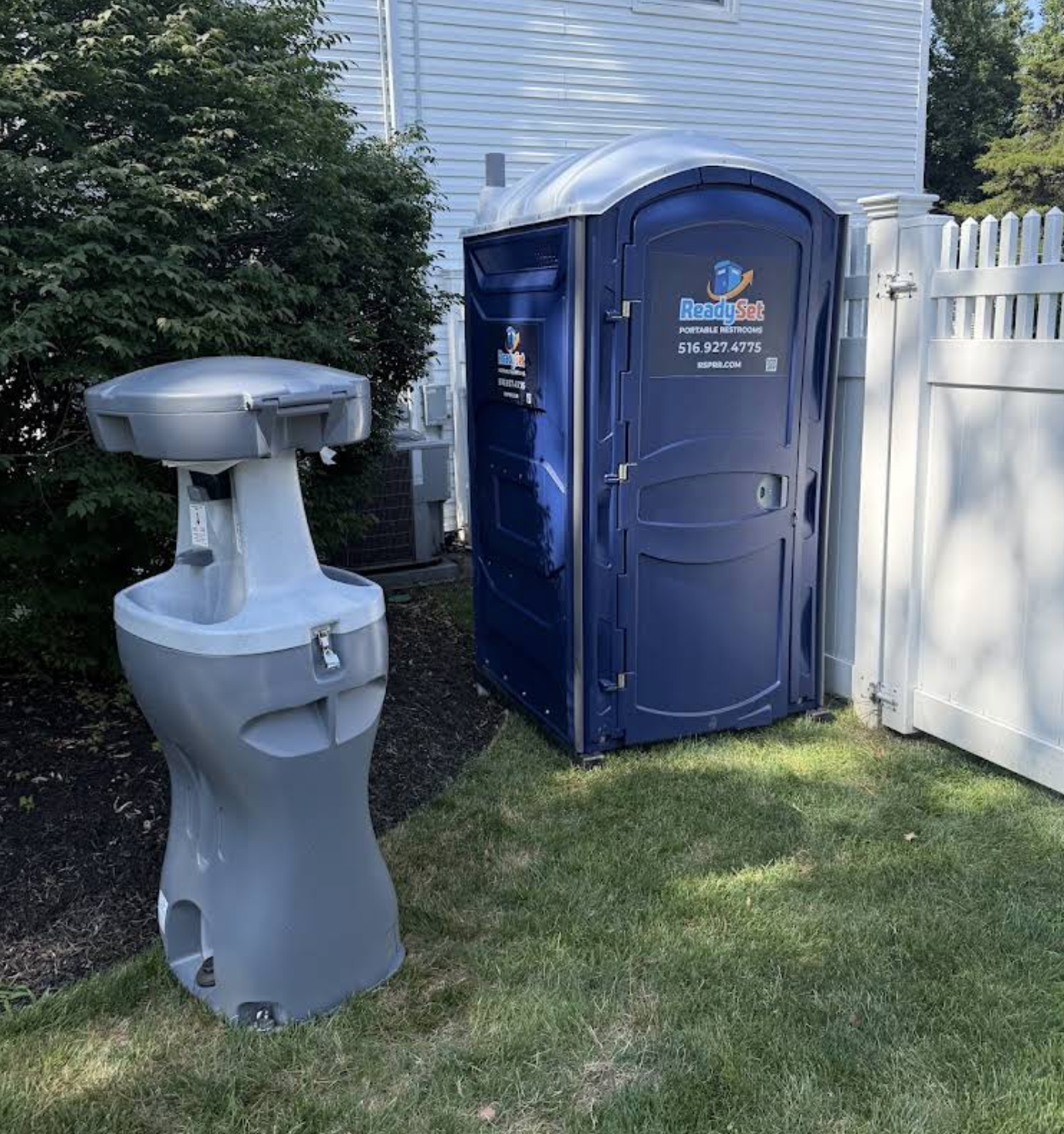 ReadySet Portable Restrooms branded service truck on Long Island